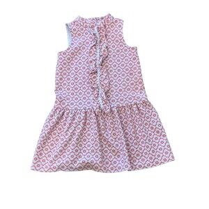 Janie And Jack Girls Size 10 Pink and White Dress  Kids